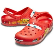 Women Man Cartoon Lightning McQueen 95 Car Clogs Shoes Cute Cartoon Slip On Garden Clogs Shoes Women Man Slippers Sandals Soft Sole Shower Slides